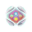 morning star venus on neck tattoo design idea