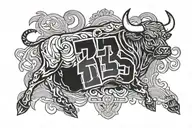 chicago bulls jersey #23  tattoo design idea