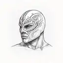 rey Mysterio mask tattoo design idea