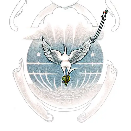 Harbour Crane tattoo design idea