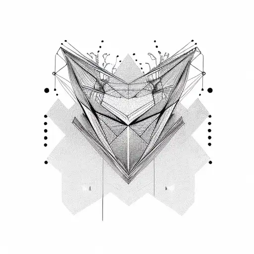 A minimalist design featuring an open eye with abstract lines extending outward, symbolizing the limitless possibilities tattoo design idea