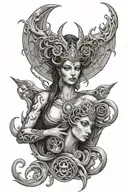 hecate goddess tattoo design idea