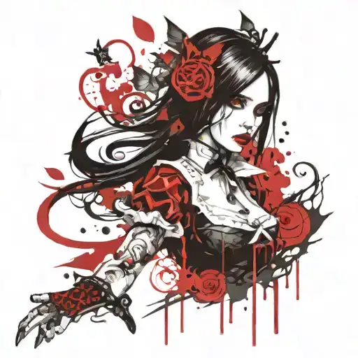 alice madness returns tattoo design idea