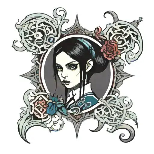alice madness returns tattoo design idea