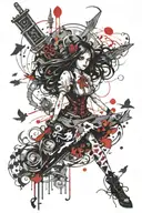 alice madness returns tattoo design idea