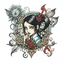 alice madness returns tattoo design idea