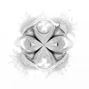 Fractal surrounded by nature  tattoo design idea