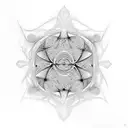 Fractal surrounded by nature  tattoo design idea