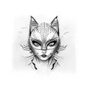 catwoman tattoo design idea