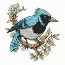 Steller's Jay tattoo design idea