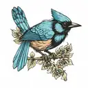 Steller's Jay tattoo design idea