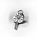 skeleton key  tattoo design idea