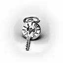 skeleton key  tattoo design idea