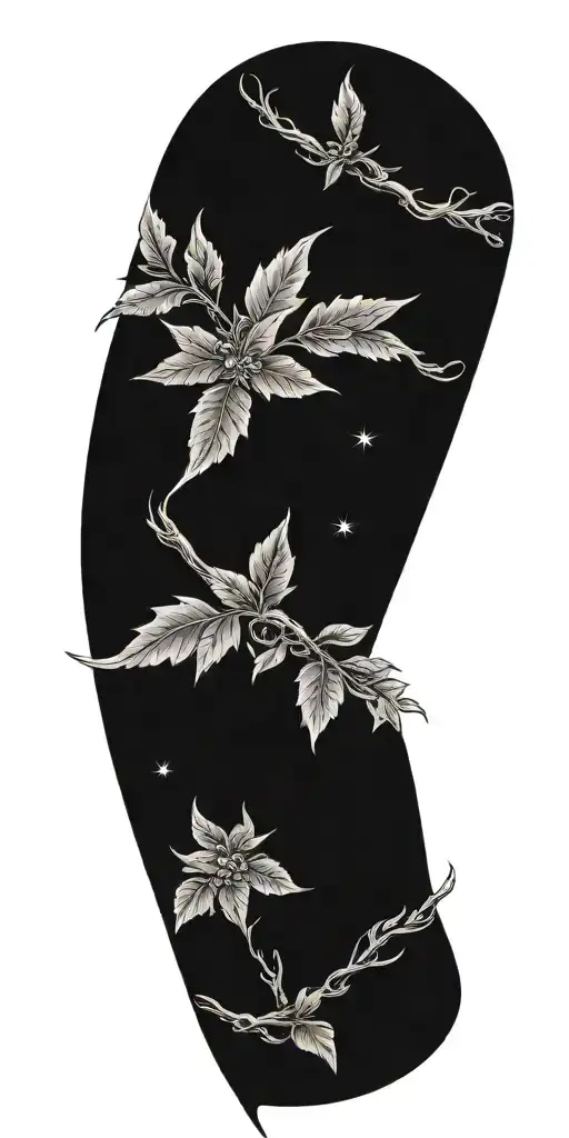 Salvation through Jesus Christ our lord with KJV bible verses and nature tattoo design idea