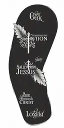 Salvation through Jesus Christ our lord with KJV bible verses and nature tattoo design idea