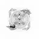 Bible quote + yin yang tattoo design idea