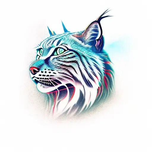 lynx tattoo design idea