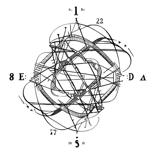 DNA strand with latitude and longitude coordinates intertwined tattoo design idea
