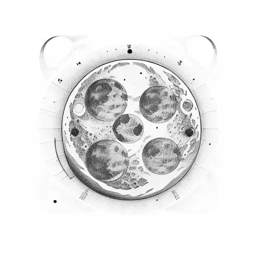 Different Moon Phases with the word "Unphased" below tattoo design idea