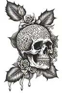 memento mori carpe diem tattoo design idea