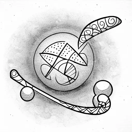 8 Ball tattoo design idea
