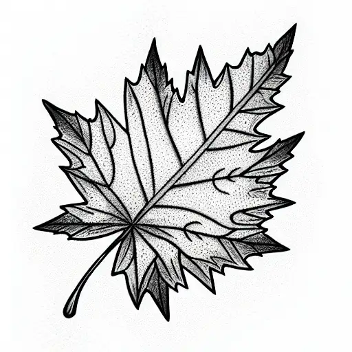 Maple Leaf tattoo design idea
