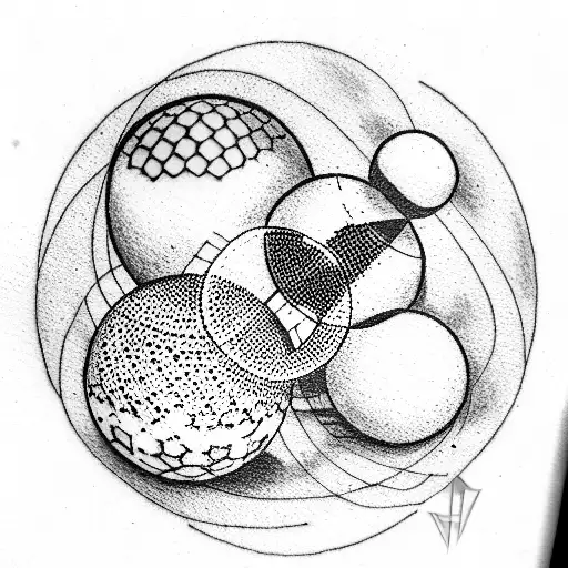 8 Ball tattoo design idea