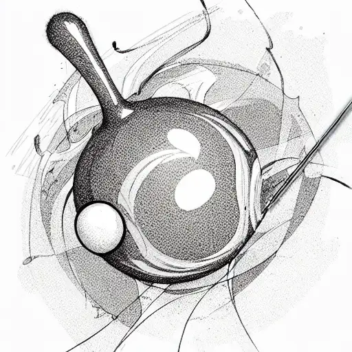8 Ball tattoo design idea