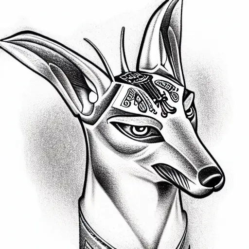 Anubis tattoo design idea