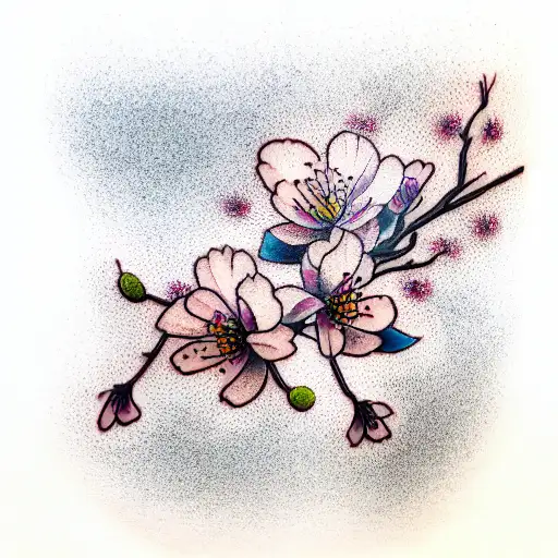 Cherry Blossom tattoo design idea