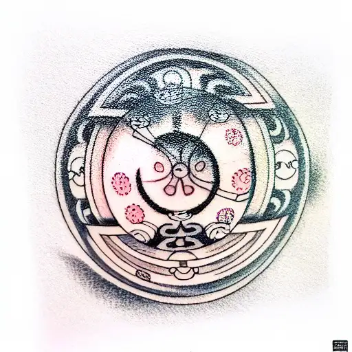 8 Ball tattoo design idea