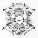 8 Ball tattoo design idea