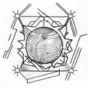 8 Ball tattoo design idea