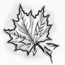 Maple Leaf tattoo design idea