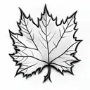 Maple Leaf tattoo design idea