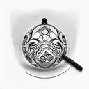 8 Ball tattoo design idea