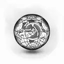 8 Ball tattoo design idea