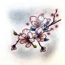 Cherry Blossom tattoo design idea