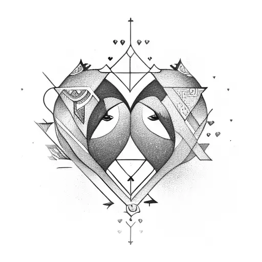 Symbolic representation of unconditional love tattoo design idea