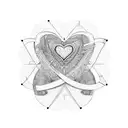 Symbolic representation of unconditional love tattoo design idea