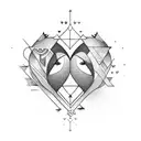 Symbolic representation of unconditional love tattoo design idea