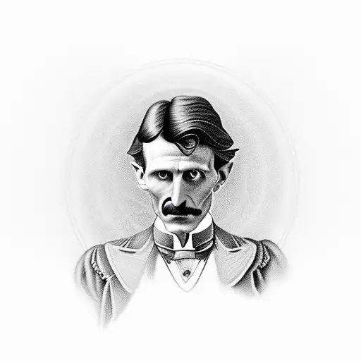 Nikola Tesla & AC tattoo design idea