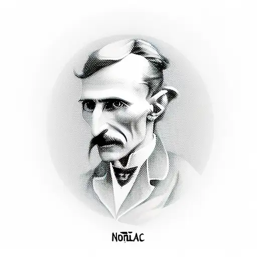 Nikola Tesla tattoo design idea