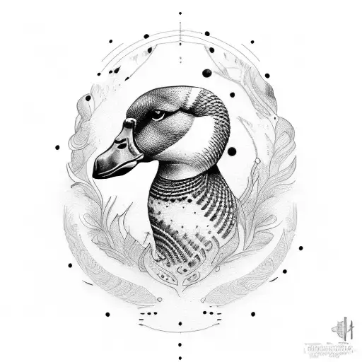 goose jetpuck  tattoo design idea