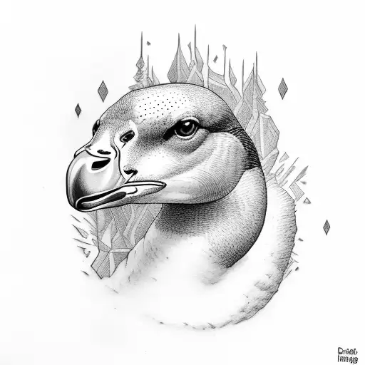 goose  tattoo design idea