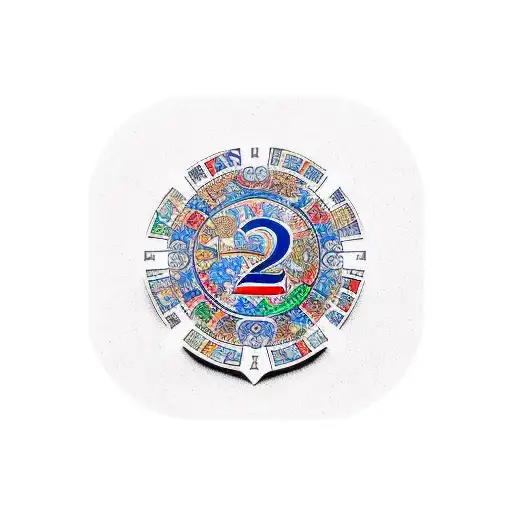 tattoo design: the number 23 on a coin inspired by the richest man in babylon tattoo design idea