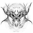 demon tattoo design idea