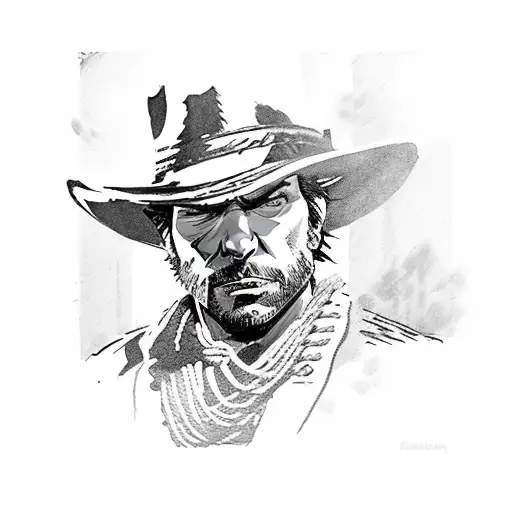 Red Dead Redemption 2 tattoo design idea