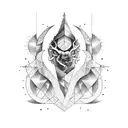 Virgo and scorpio tattoo design idea