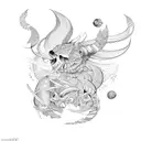 Virgo and scorpio tattoo design idea